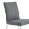Armen Living Trevor Contemporary Dining Chair in Brushed Stainless Steel and Gray Faux Leather, PK2 LCTRCHBSGR - alternate 7